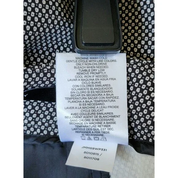 NWT Jones New York SYDNEY Womens Straight Leg Pants Sz 6 Classic Black Ivory JNY - Picture 8 of 8